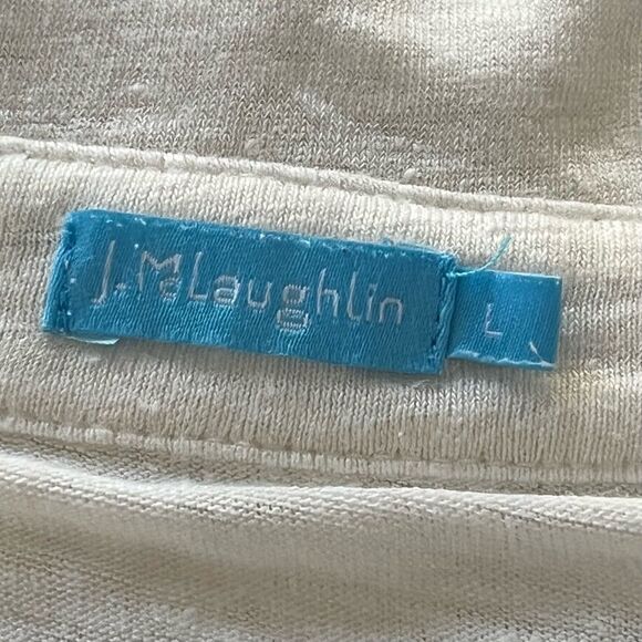 J. McLaughlin Brynn Linen Shirt Women's Size Large Lightweight Top - Picture 8 of 9